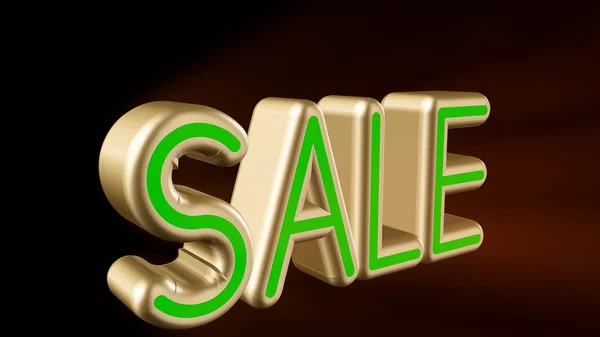 3d illustration neon text SALE. 3D rendering for business. — Stock Photo, Image