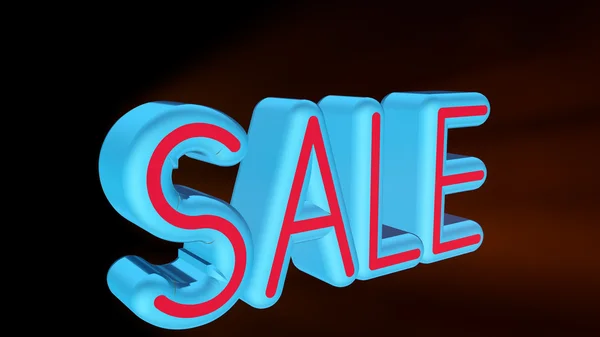 3d illustration neon text SALE. 3D rendering for business. — Stock Photo, Image