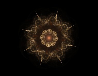 dantelli renkli clockwork desen, dijital fractal sanat tasarım