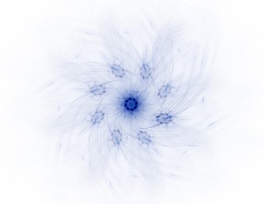 Temel parçacıklar serisi. Nükleer fizik ve grafik tasarımı konularında soyut fraktal formların etkileşimi.