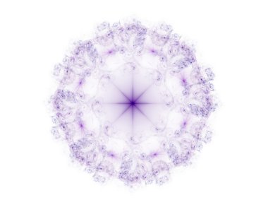 Temel parçacıklar serisi. Nükleer fizik ve grafik tasarımı konularında soyut fraktal formların etkileşimi.