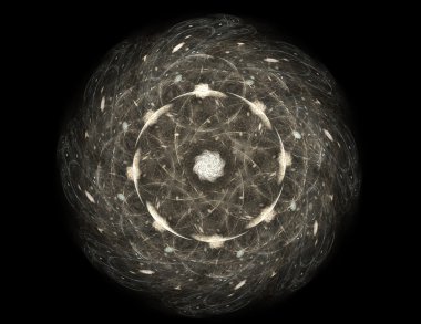 Soyut fraktal enkaz, yaratıcı grafik tasarım için dijital sanat