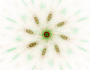 dantelli renkli clockwork desen, dijital fractal sanat tasarım