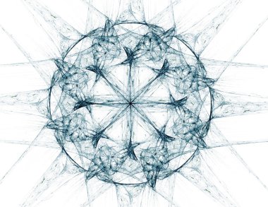 dantelli renkli clockwork desen, dijital fractal sanat tasarım