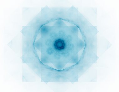 renkli fraktal Yüzükler, dijital sanat