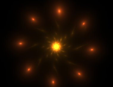 dantelli renkli clockwork desen, dijital fractal sanat tasarım