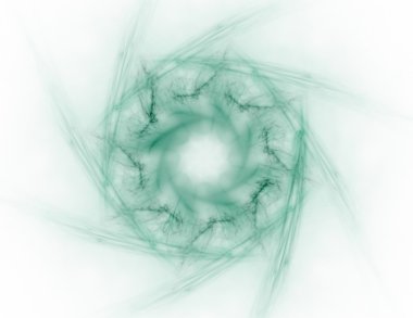 Bilim, teknoloji ve tasarım konularında fraktal radyal desen