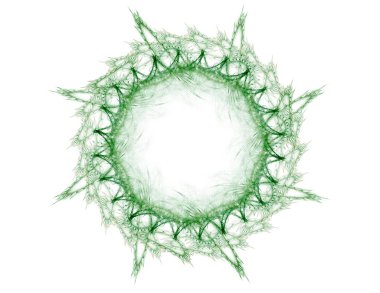 renkli fraktal Yüzükler, dijital sanat