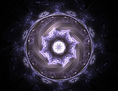 Uzay serisi geometrisini. Görsel olarak çekici zemin kavramsal Izgaralar eğrileri ve fraktal öğeleri öğesi olarak uygun yapılmış 