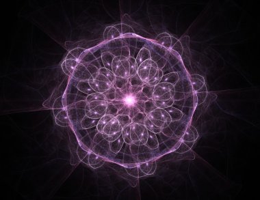 Uzay serisi geometrisini. Görsel olarak çekici zemin kavramsal Izgaralar eğrileri ve fraktal öğeleri öğesi olarak uygun yapılmış 