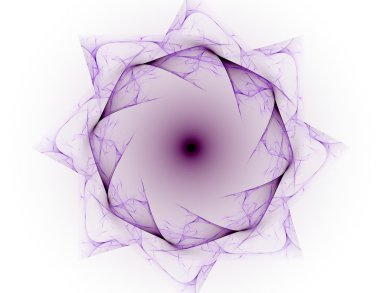 Temel parçacıklar serisi. Nükleer fizik ve grafik tasarımı konularında soyut fraktal formların etkileşimi.