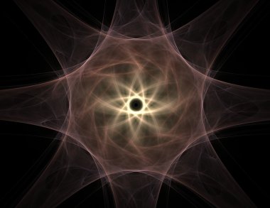 Uzay serisi geometrisini. Görsel olarak çekici zemin kavramsal Izgaralar eğrileri ve fraktal öğeleri öğesi olarak uygun yapılmış 