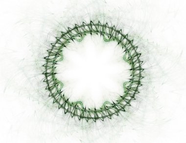 renkli fraktal Yüzükler, dijital sanat