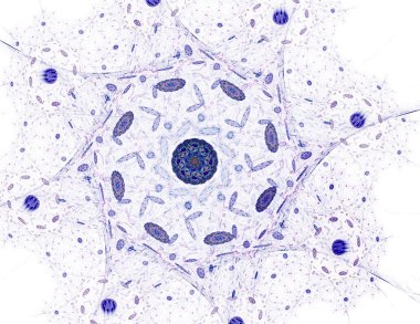 Soyut fraktal enkaz, yaratıcı grafik tasarım için dijital sanat