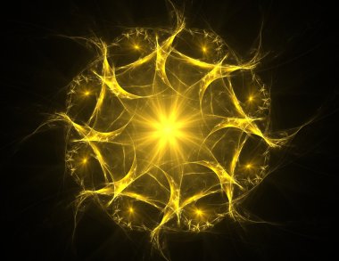 dantelli renkli clockwork desen, dijital fractal sanat tasarım