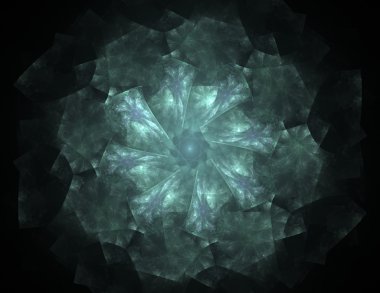 Uzay serisi geometrisini. Görsel olarak çekici zemin kavramsal Izgaralar eğrileri ve fraktal öğeleri öğesi olarak uygun yapılmış 