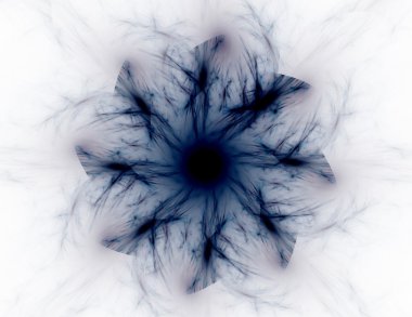 Bilim, teknoloji ve tasarım konularında fraktal radyal desen