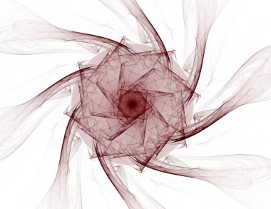 Bilim, teknoloji ve tasarım konularında fraktal radyal desen