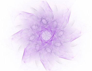 Temel parçacıklar serisi. Nükleer fizik ve grafik tasarımı konularında soyut fraktal formların etkileşimi.