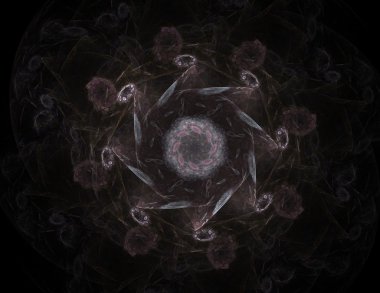 Soyut fraktal enkaz, yaratıcı grafik tasarım için dijital sanat
