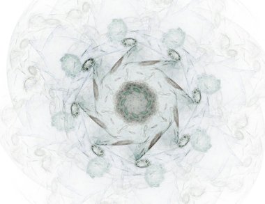 Soyut fraktal enkaz, yaratıcı grafik tasarım için dijital sanat