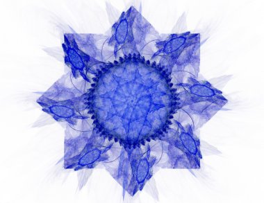 dantelli renkli clockwork desen, dijital fractal sanat tasarım