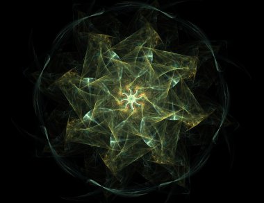 Serideki renkler, süslü boyalar. Arkaplan fraktal renk dokusundan oluşur ve hayal gücü, yaratıcılık ve tasarım projelerinde kullanılmak için uygundur