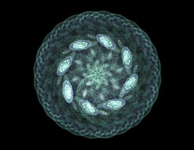 Uzay serisi geometrisini. Görsel olarak çekici zemin kavramsal Izgaralar eğrileri ve fraktal öğeleri öğesi olarak uygun yapılmış 