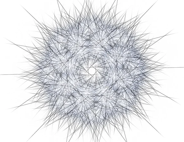 Série de particules élémentaires. interaction des formes fractales abstraites sur le sujet de la physique nucléaire et de la conception graphique — Photo