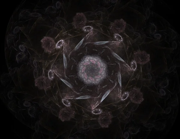 Soyut fraktal enkaz, yaratıcı grafik tasarım için dijital sanat