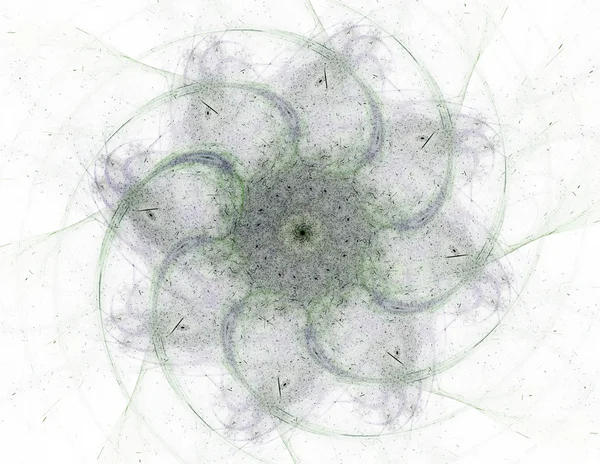 Série de partículas elementares. interacção de formas fractais abstractas sobre o tema da ciência da física nuclear e do design gráfico. — Fotografia de Stock