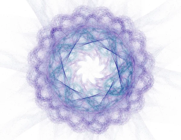 Bagues fractales colorées, illustration numérique — Photo