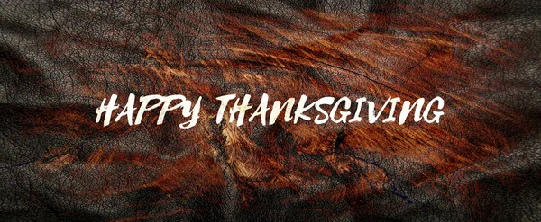 Met Hand Getekend Happy Thanksgiving Typografie Belettering Poster Viering Citaat — Stockfoto
