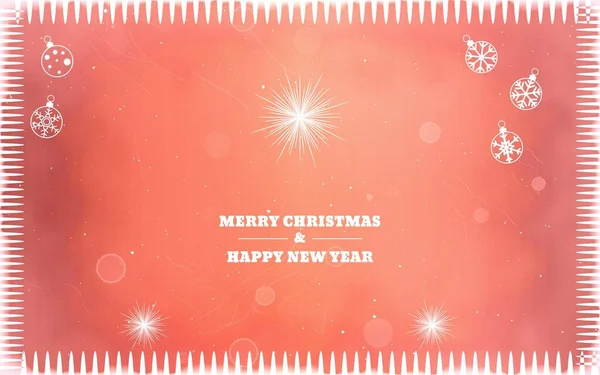 빨간색 배경에 크리스마스의 아름다운 텍스트 디자인 — 스톡 사진