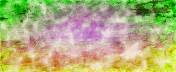 Fondo Acuarela Colorido Con Diseño Abstracto Borde Del Cielo Pintado — Foto de Stock