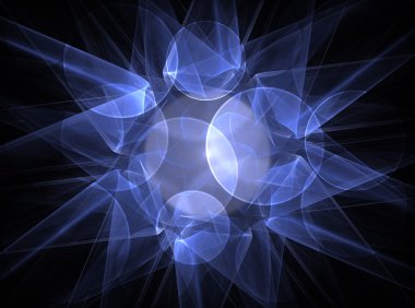 Neon şekil sembolleri uzay vortex serisi oluşturulan