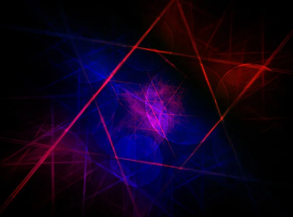 Colorido triángulo fractal, obra de arte digital para el diseño gráfico creativo — Foto de Stock