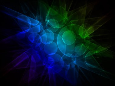 Renkli fraktal Parlatıcı, yaratıcı grafik tasarım için dijital sanat