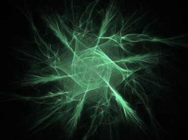 Bilim, teknoloji ve tasarım konularında fraktal radyal desen 