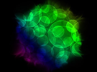 parlak renkli fraktal mandala, yaratıcı grafik tasarım için dijital sanat 