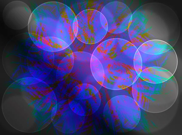 Цветные фрактальные кольца, цифровое оформление для творческого графического дизайна — стоковое фото