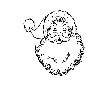 Tasarım vektör Santa Claus Face