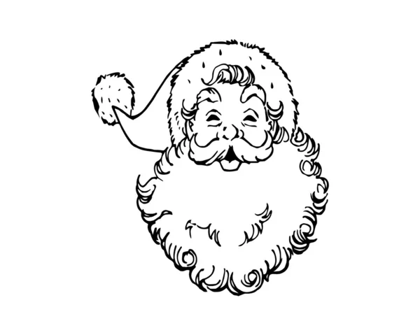 Projekt wektor Santa Claus Face — Wektor stockowy