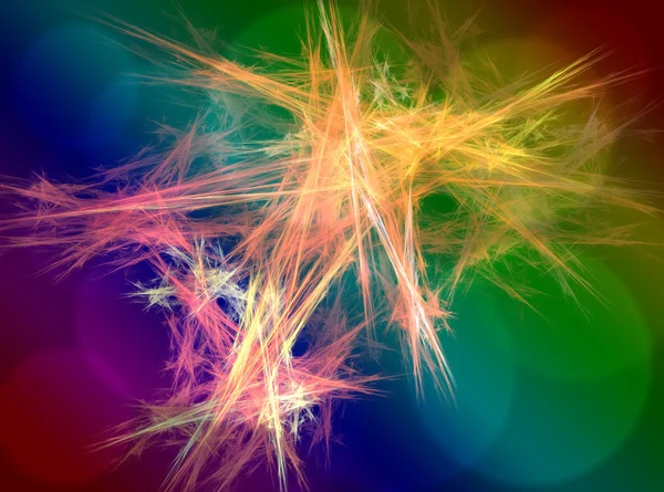 Gekleurde fractal glans, digitale kunst — Stockfoto