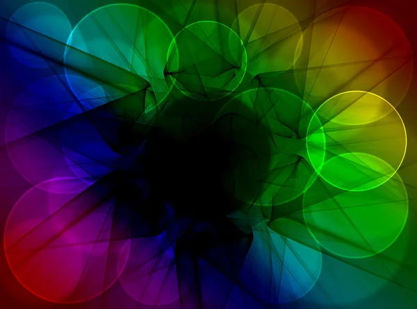 Colorful fractal shine, digital artwork — Stock Photo, Image