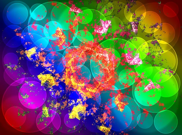 Abstract fractal wreckage, digital artwork — Stock Photo, Image