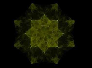 Bilim, teknoloji ve tasarım konularında fraktal radyal desen 