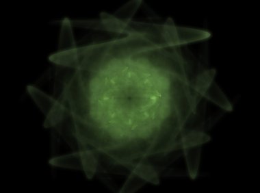 Bilim, teknoloji ve tasarım konularında fraktal radyal desen 