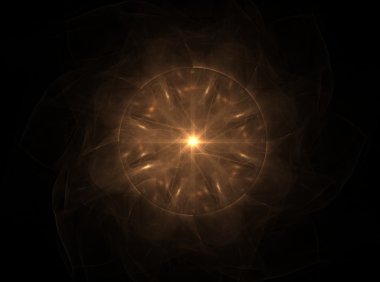 Fraktal tasarım soyut bir bilgisayar oluşturulan