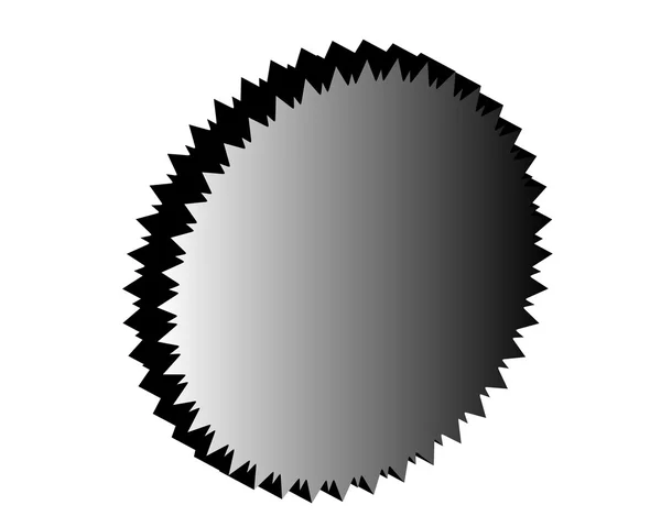 Zahnrad-Symbol mit Platz für Ihren Text. Vektorillustration — Stockvektor